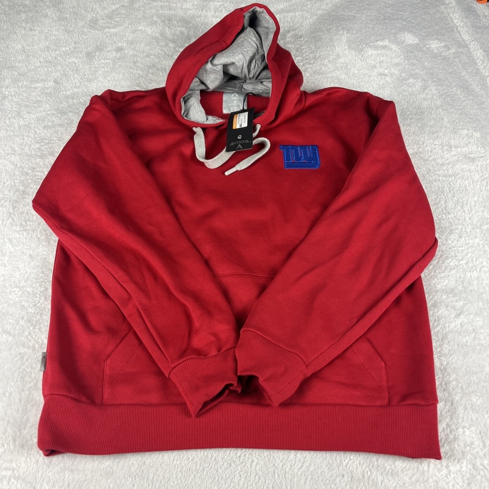 Antigua New York Giants Hoodie Womens Medium Red NWT Victory Pullover NFL Logo